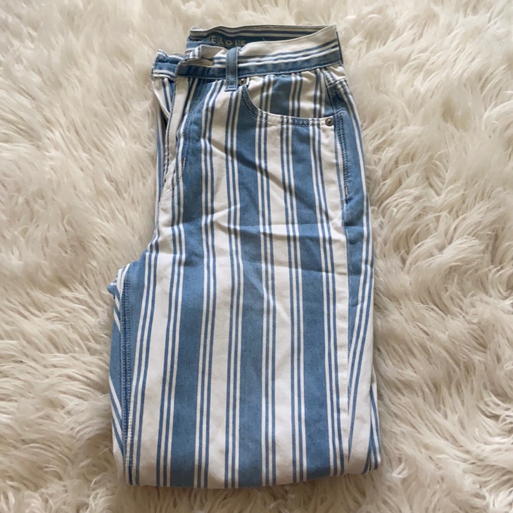 American Eagle Striped jeans